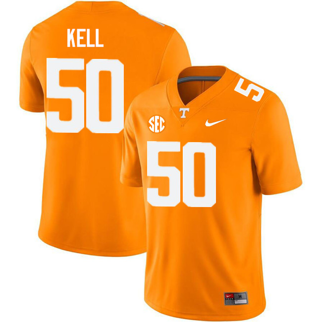 Chip Kell Tennessee Jersey,Tennessee Volunteers #50 Chip Kell College Jersey,Uniforms-Orange